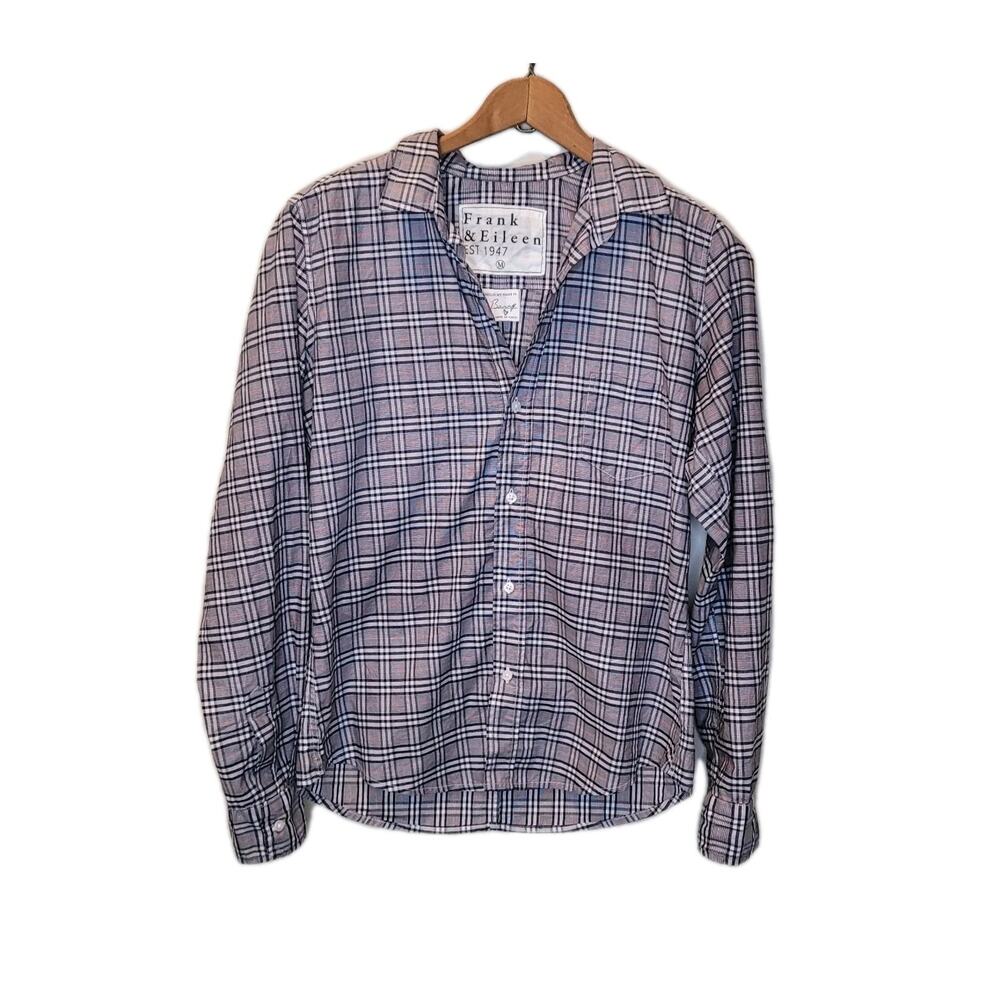 Frank & Eileen Cotton Plaid Collar Button Up Long Sleeve Barry Shirt Size M